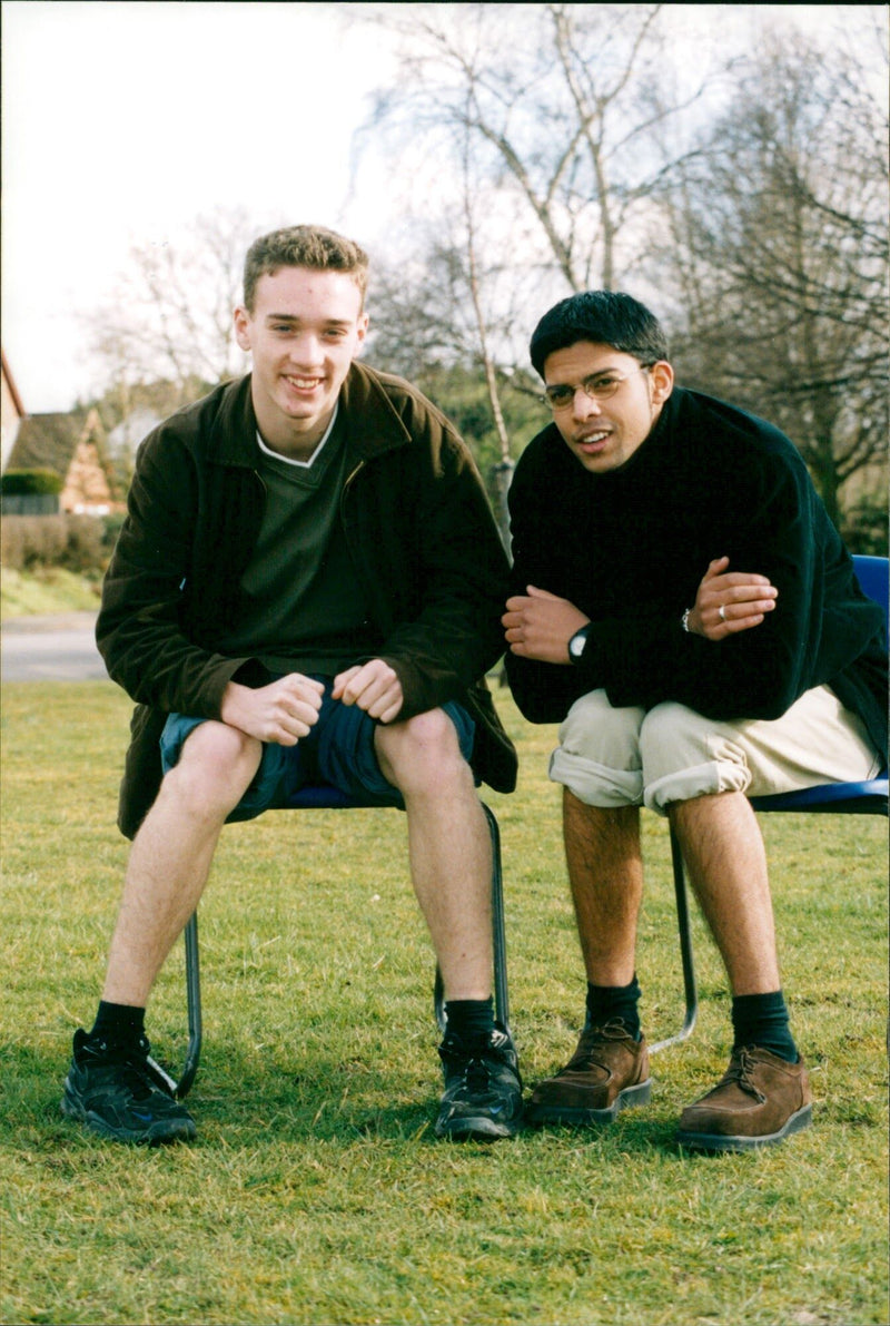 (L) Gareth Humpage & (R) Kiran Beeharry - Vintage Photograph