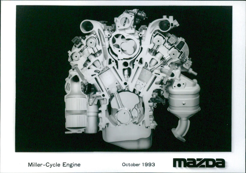 Mazda MIller-Cycle Engine - Vintage Photograph