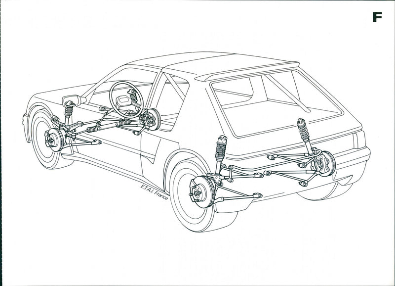 Peugeot 205 Turbo 16. - Vintage Photograph