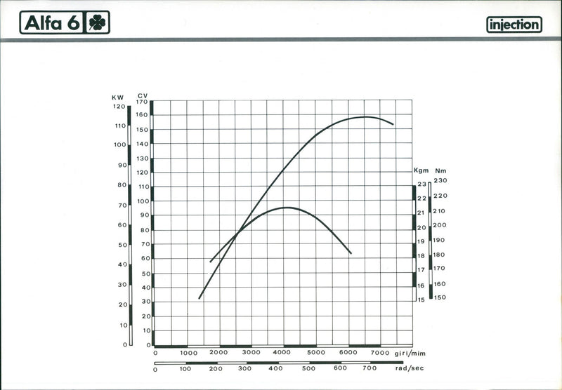 Alfa Romeo Alfa 6 injection - Vintage Photograph