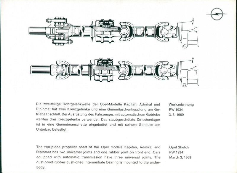 Opel 1969 - Vintage Photograph