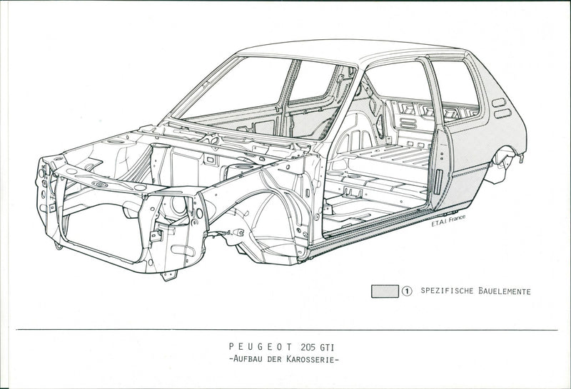 Peugeot 205 GTI - Vintage Photograph