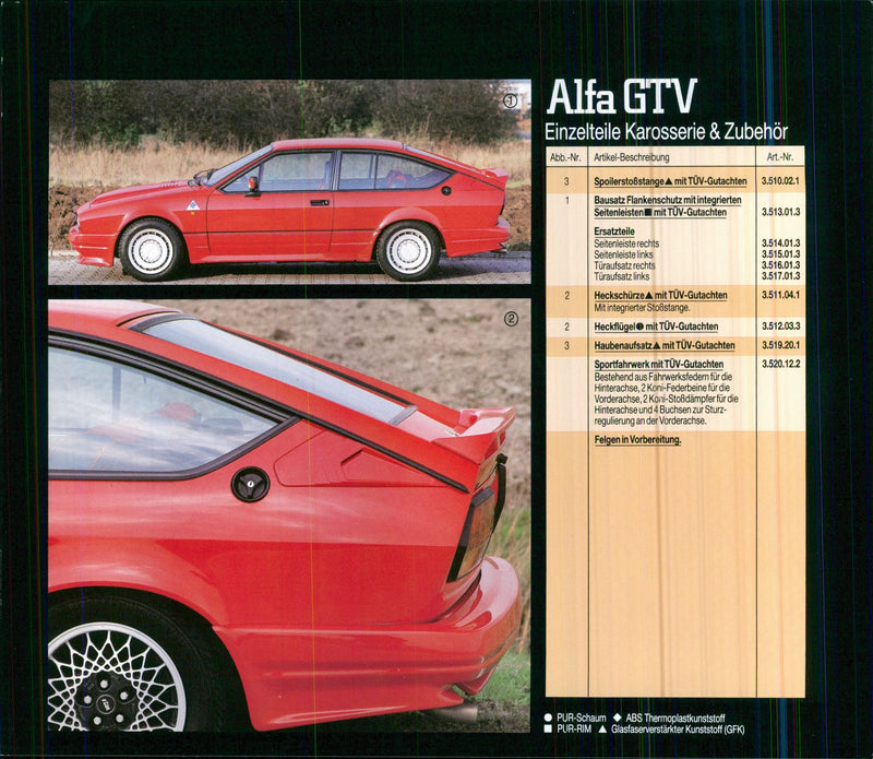 Zender Alfa Romeo GTV - Vintage Photograph