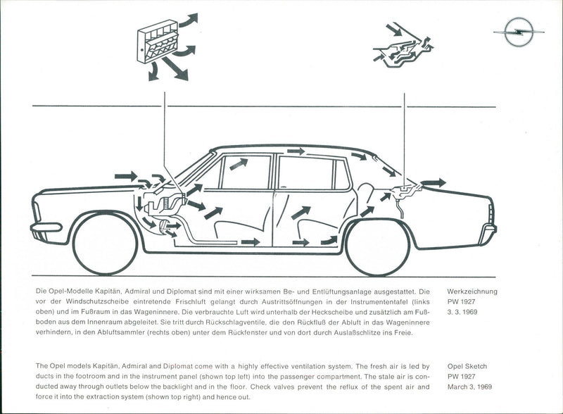 Opel 1969 - Vintage Photograph