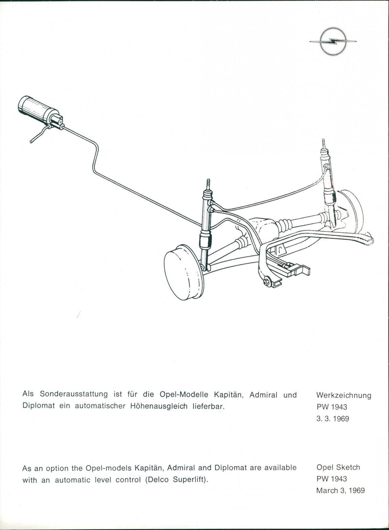 Opel 1969 - Vintage Photograph