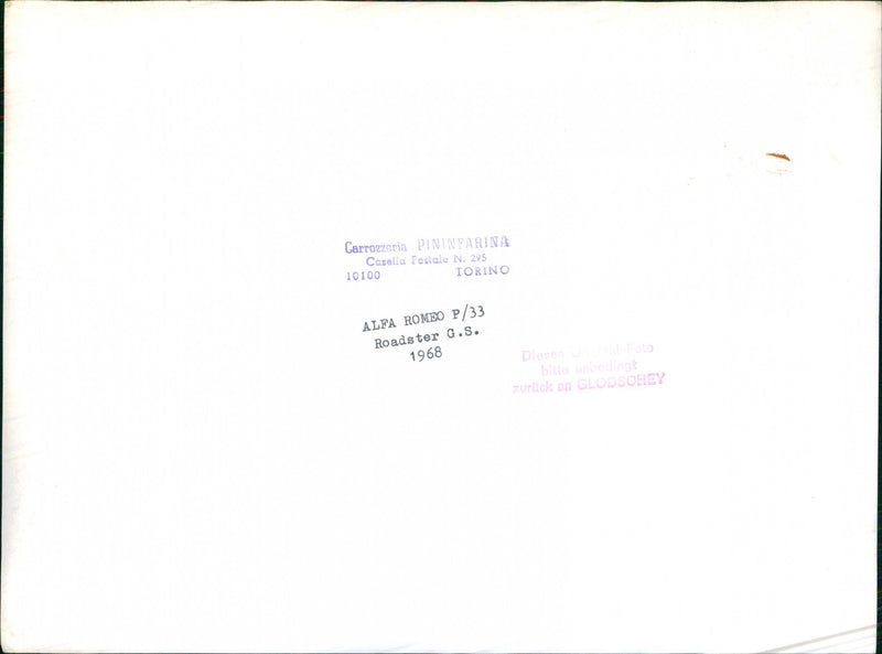 1968 Alfa Romeo P/33 - Vintage Photograph