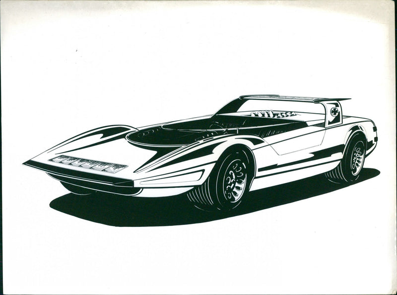 1968 Alfa Romeo P/33 - Vintage Photograph