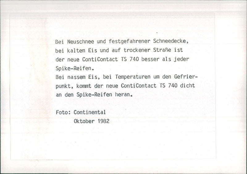 ContiContact TS 740 - Vintage Photograph