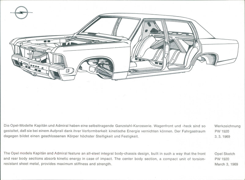 Opel 1969 - Vintage Photograph