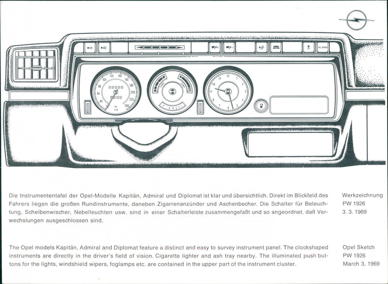 Opel 1969 - Vintage Photograph