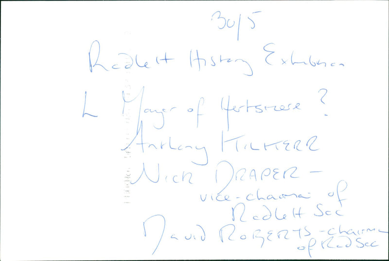 Anthony Kilkerr, Nick Draper, and David Roberts. - Vintage Photograph