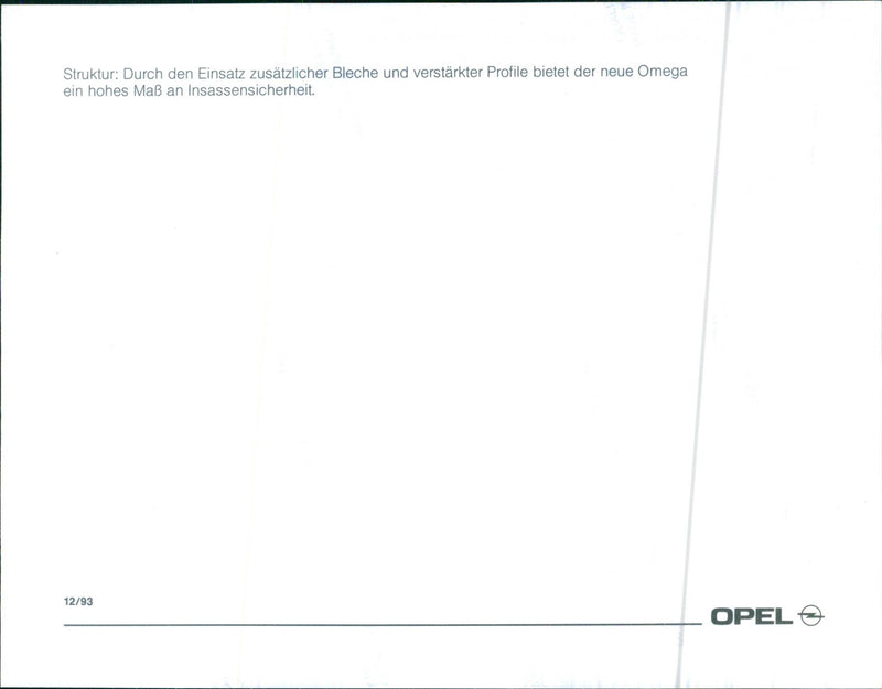 1994 Opel Omega - Vintage Photograph