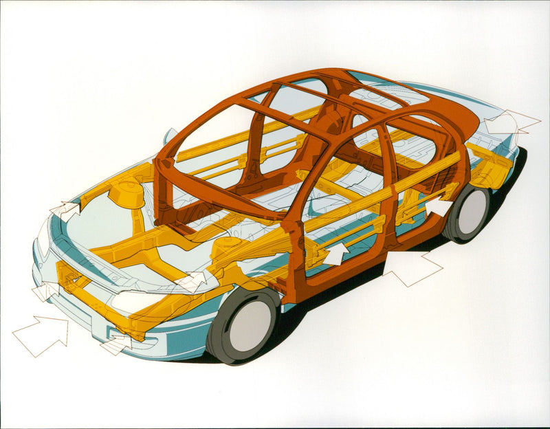 1994 Opel Omega - Vintage Photograph