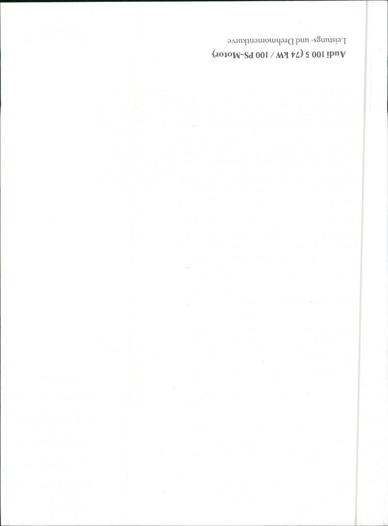 Audi 100 - Vintage Photograph