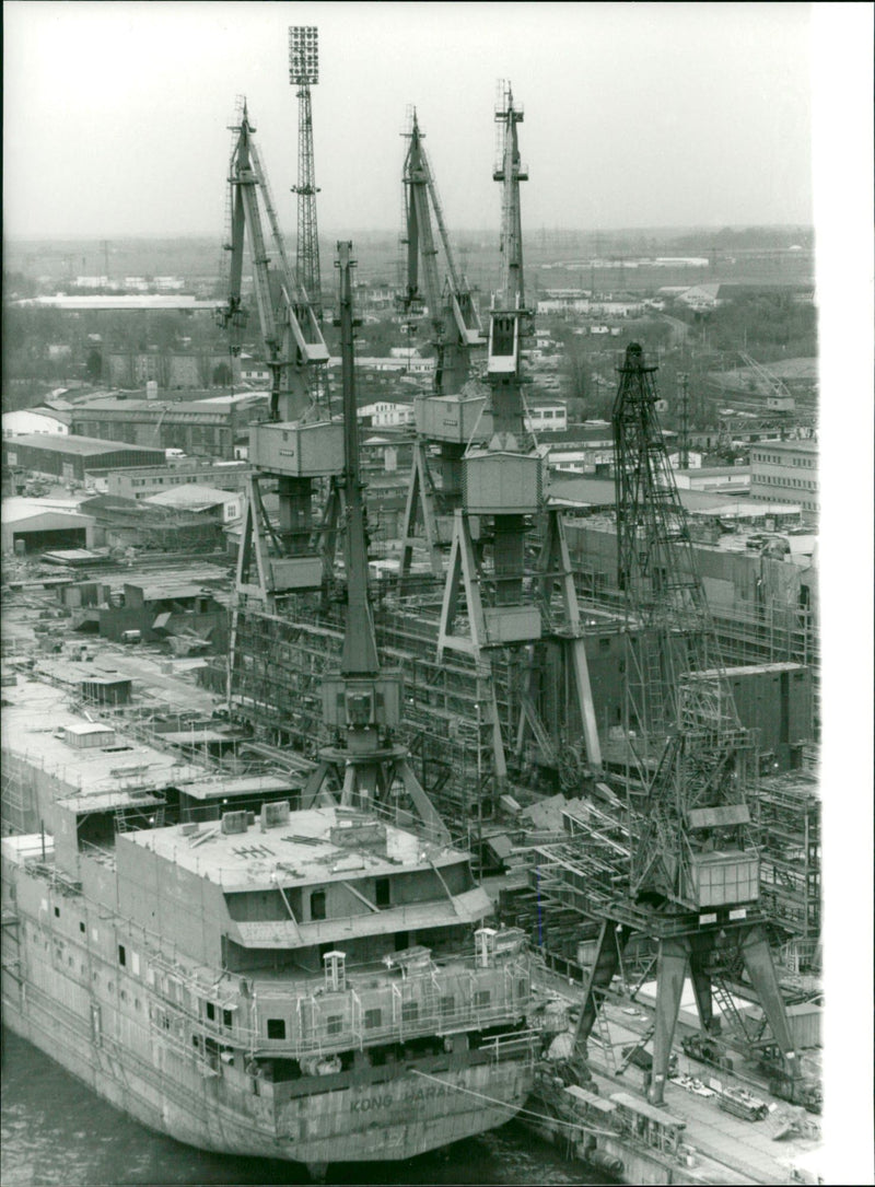 Volkswerft Stralsund - Vintage Photograph