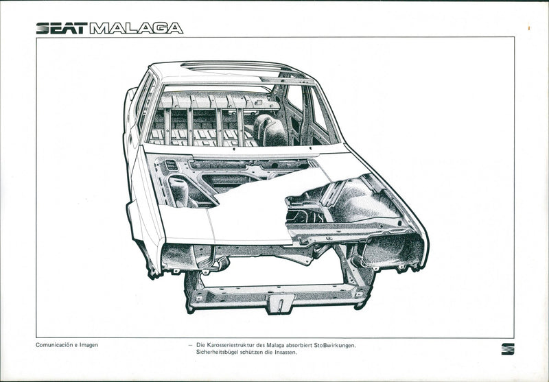 Seat Malaga. - Vintage Photograph