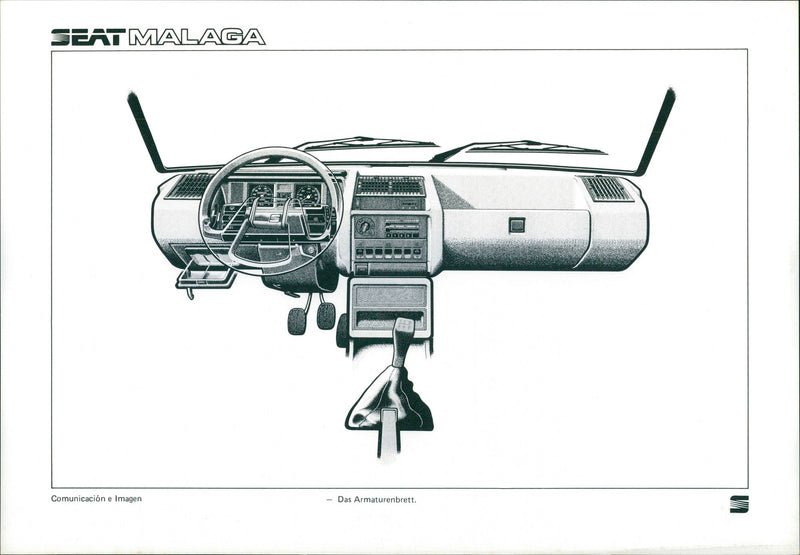 Seat Malaga. - Vintage Photograph