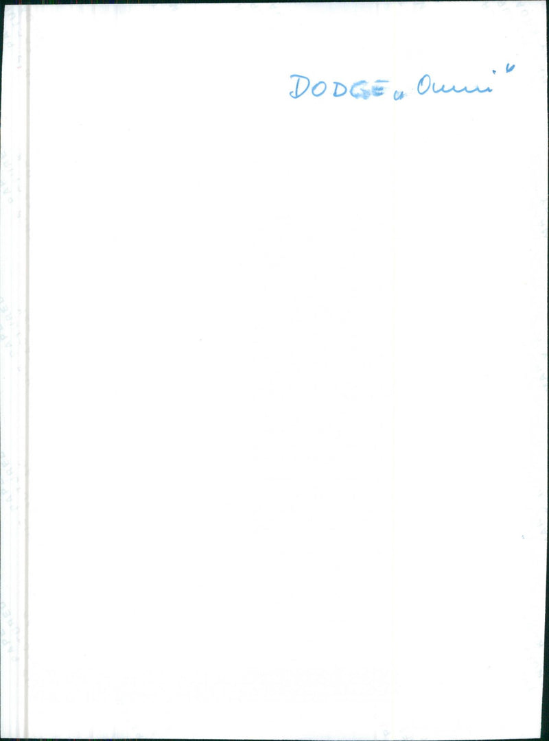 1977 Dodge Omni - Vintage Photograph