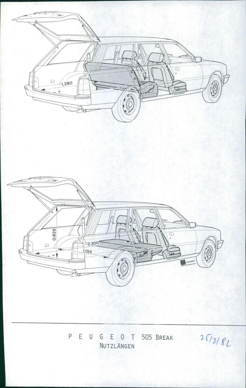 Peugeot 505 Break - Vintage Photograph