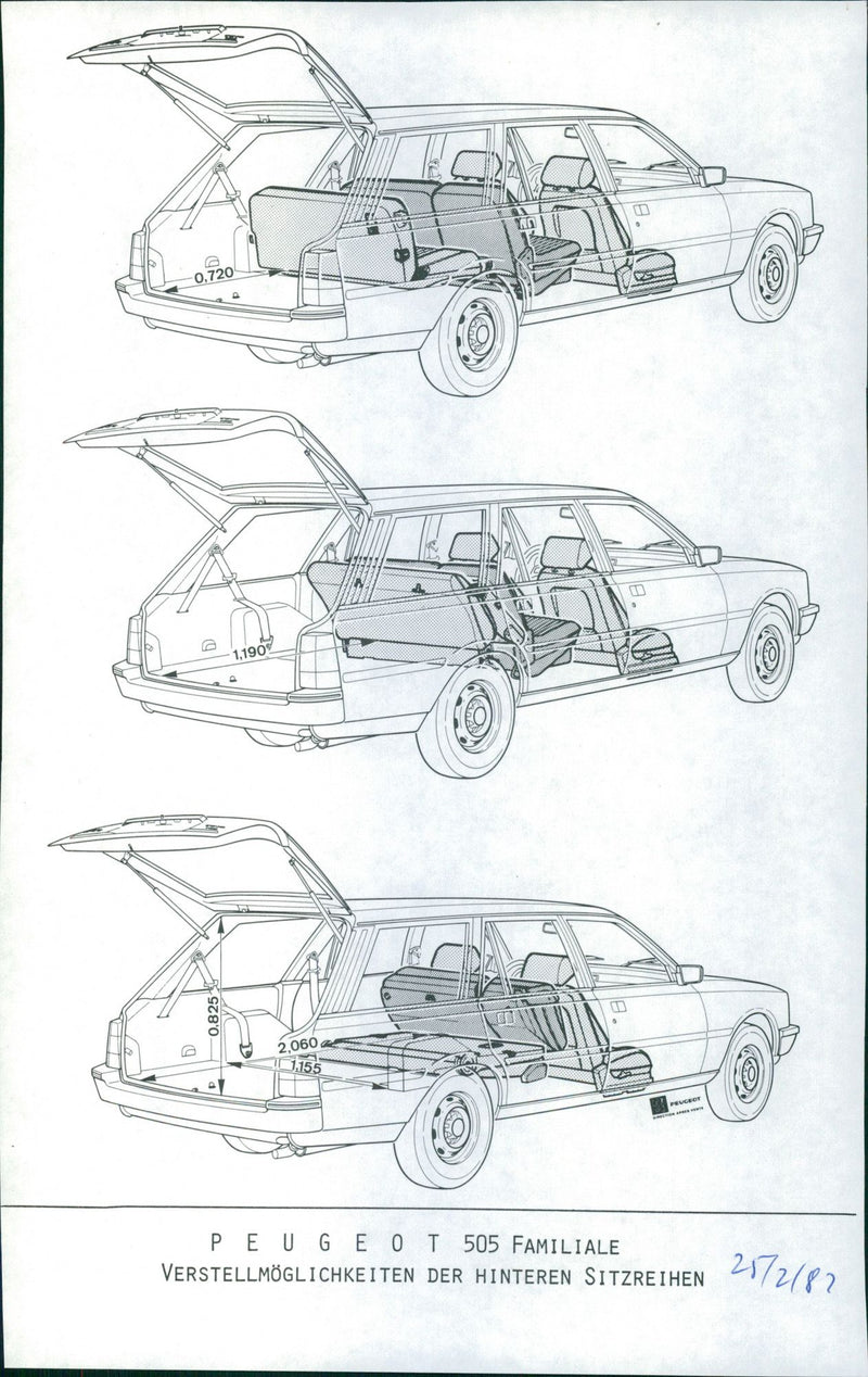 Peugeot 505 Family - Vintage Photograph