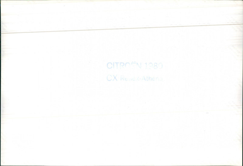 1980 Citroen CX Reflex-Athena - Vintage Photograph