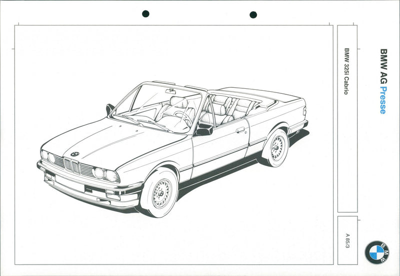 BMW 325i Convertible - Vintage Photograph