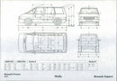 1985 Renault Espace Technical Data - Vintage Photograph