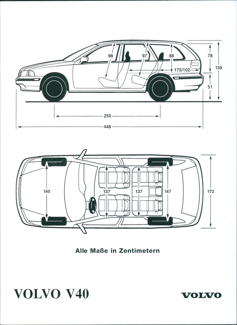 Volvo V40 layout - Vintage Photograph