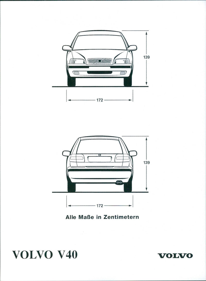 Volvo V40 layout - Vintage Photograph