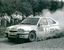 Sepp Haider and Ferdi Hinterleitner in Opel Kadett GSi at German Rally Championship 1989 - Vintage Photograph