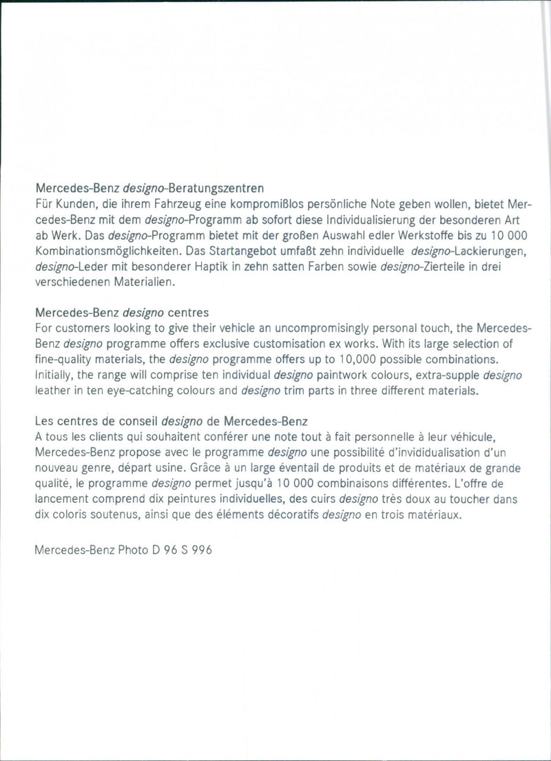 Mercedes Benz - Vintage Photograph