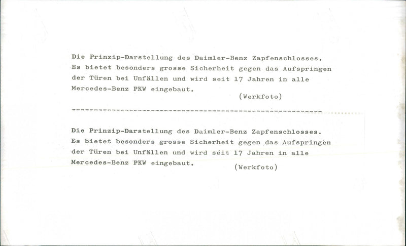 Daimler-Benz - Vintage Photograph