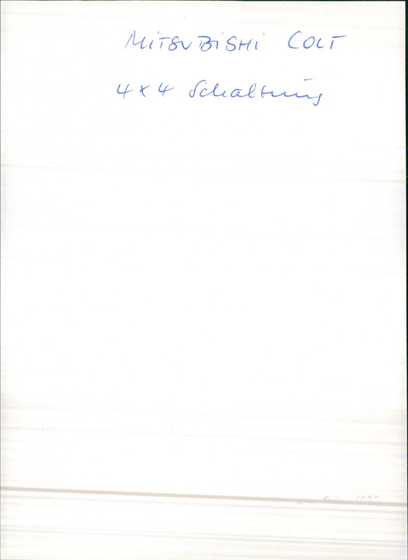 Mitsubishi Colt - Vintage Photograph