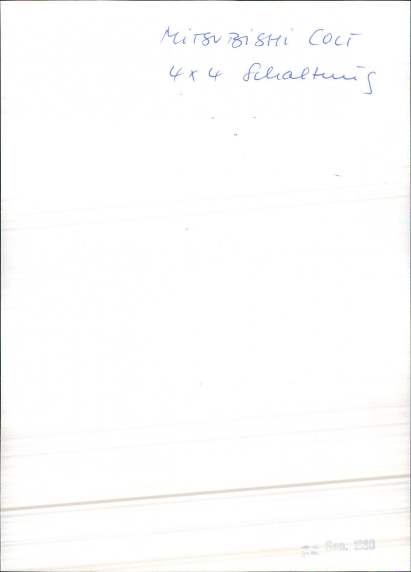 Mitsubishi Colt - Vintage Photograph