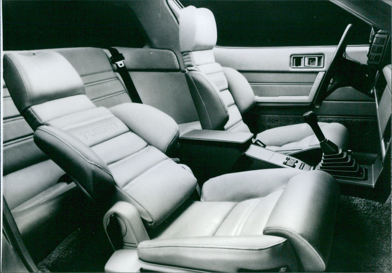 Interior of 1982 Mitsubishi Starion - Vintage Photograph