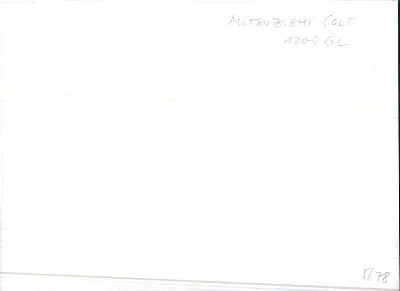 1978 Mitsubishi Colt 1200 GL - Vintage Photograph