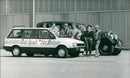 The Maybach sW 38 (a museum piece from the Auto und Technik Museum in Sinsheim) and the Mitsubishi Space Wagon - Vintage Photograph
