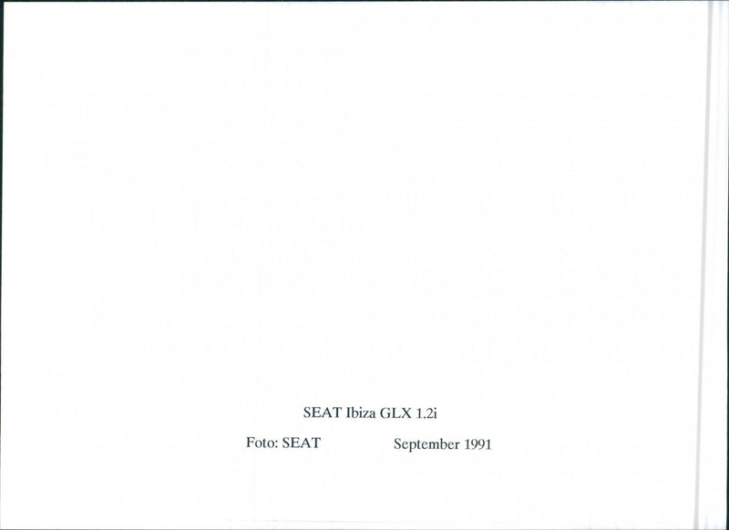 SEAT Series 1991 - Vintage Photograph