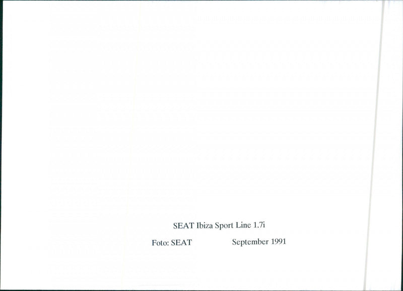 SEAT Series 1991 - Vintage Photograph