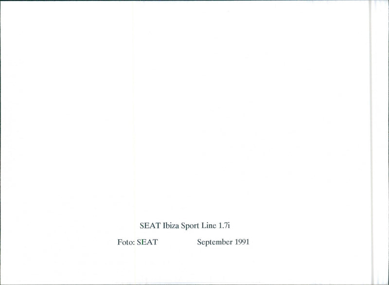 SEAT Series 1991 - Vintage Photograph