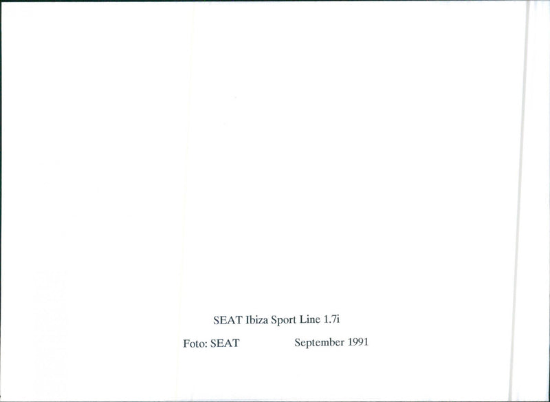 SEAT Series 1991 - Vintage Photograph