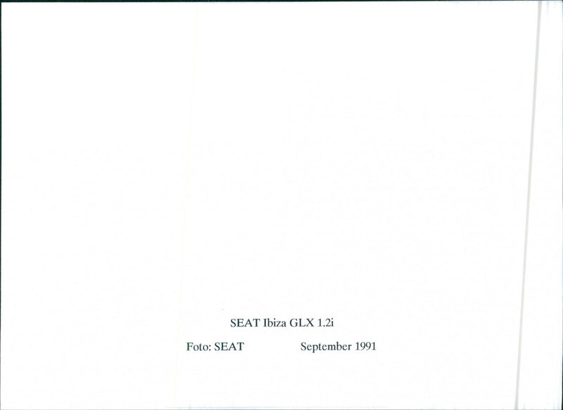 SEAT Series 1991 - Vintage Photograph