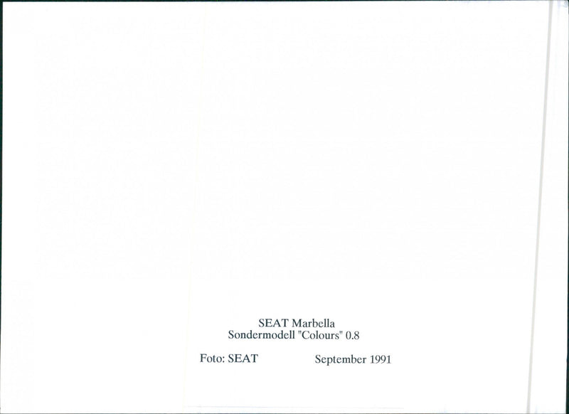 SEAT Series 1991 - Vintage Photograph