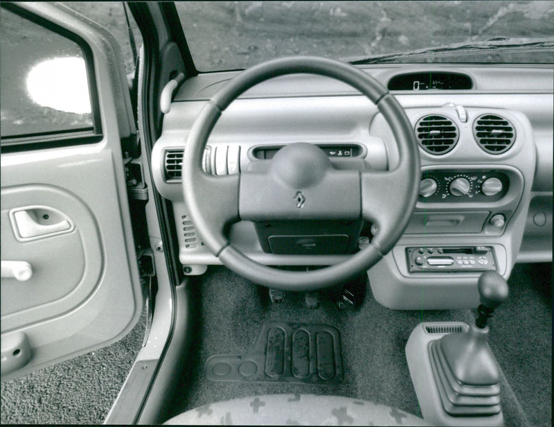 The Dashboard of Renault Twingo 1993 - Vintage Photograph