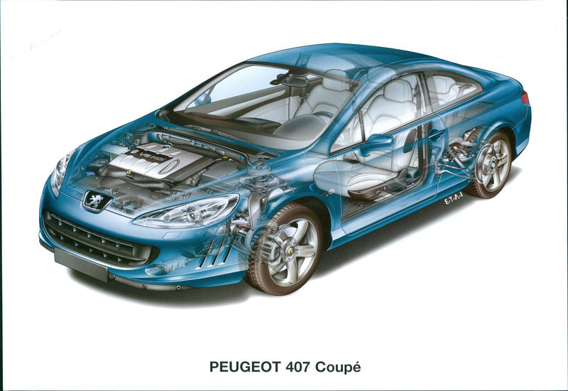 Peugeot 407 Coupe - Vintage Photograph