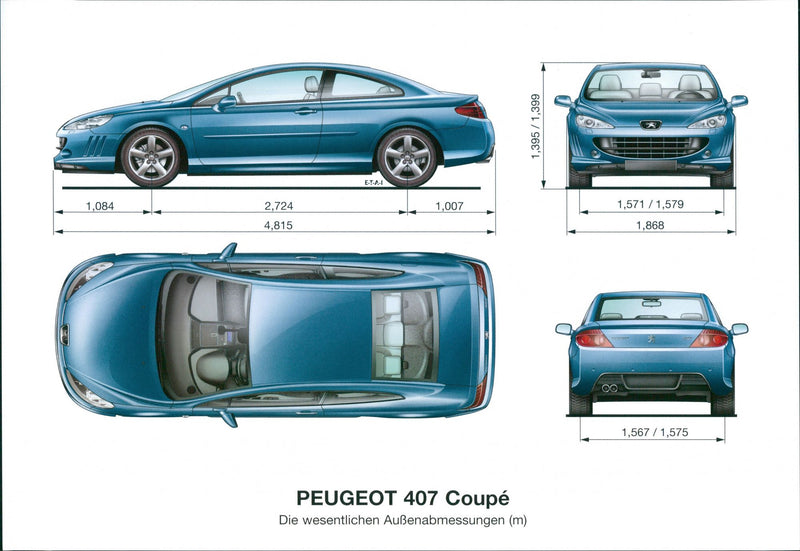 Peugeot 407 Coupe - Vintage Photograph