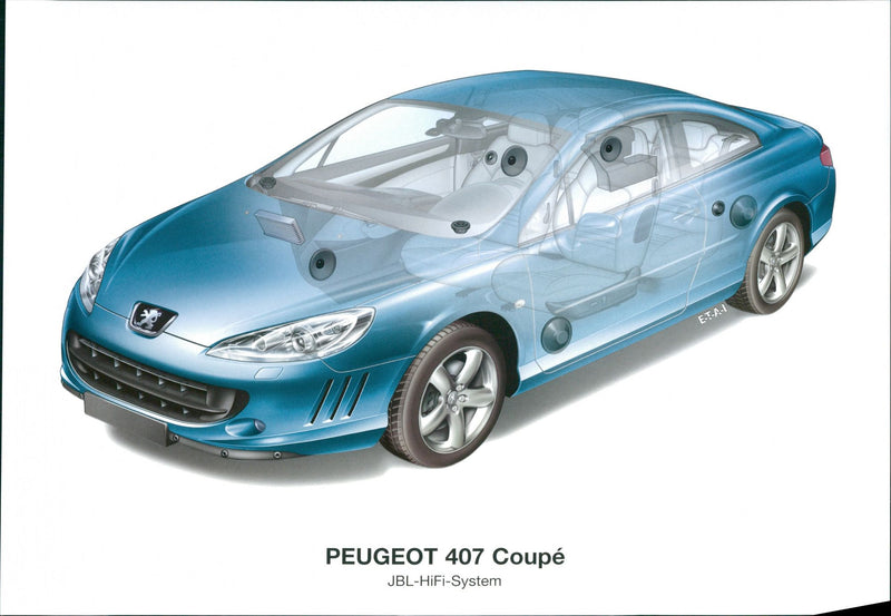 Peugeot 407 Coupe - Vintage Photograph