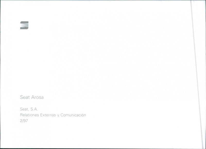 Seat Arosa - Vintage Photograph