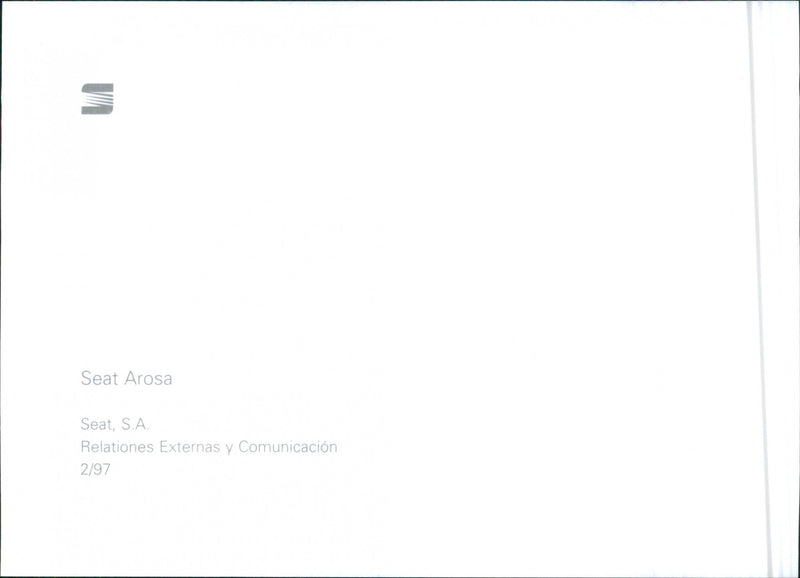 Seat Arosa - Vintage Photograph