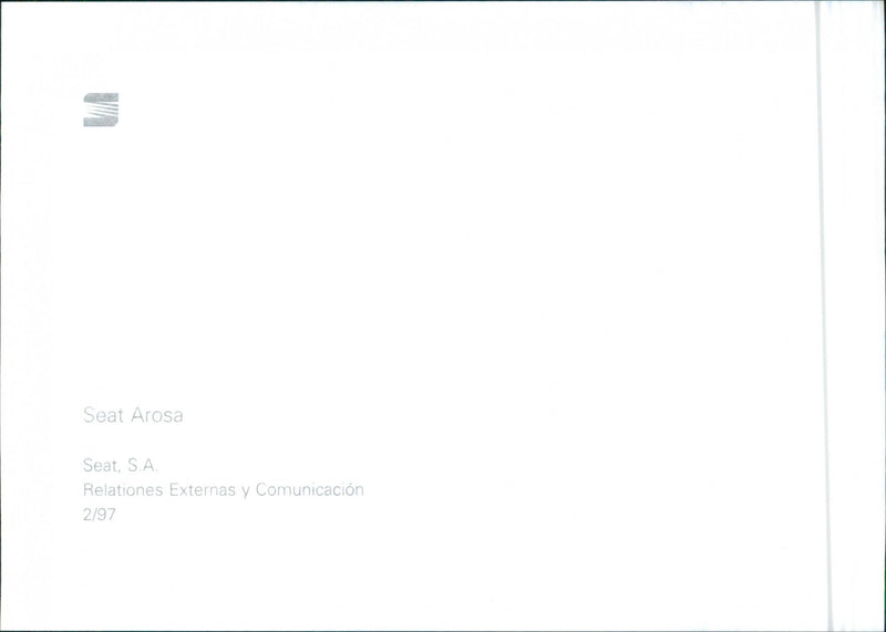 Seat Arosa - Vintage Photograph